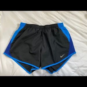 Black + Blue Nike Running Shorts